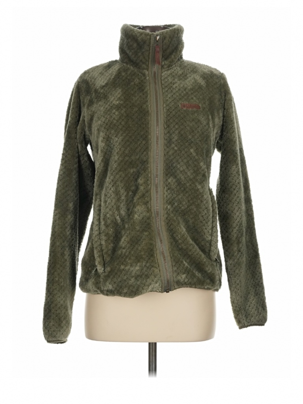 Columbia zip up fleece green